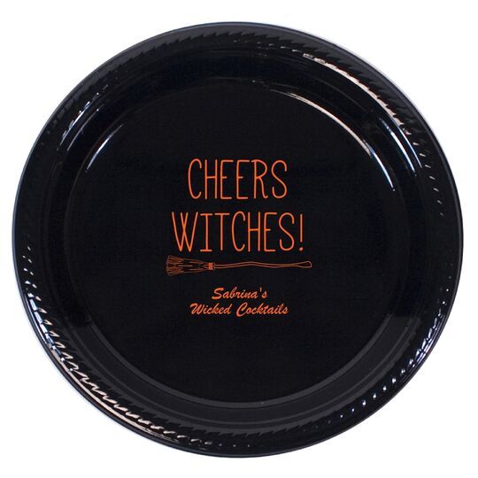 Cheers Witches Halloween Plastic Plates